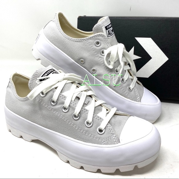 Converse Ctas Lugged Grey Wmns Platform Sneakers - Picture 8 of 9